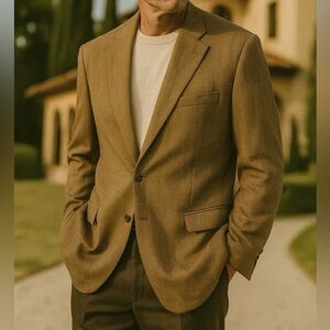 Loro Piana Wool Herringbone Blazer 46R – Kawa Tailors Hong Kong Bespoke